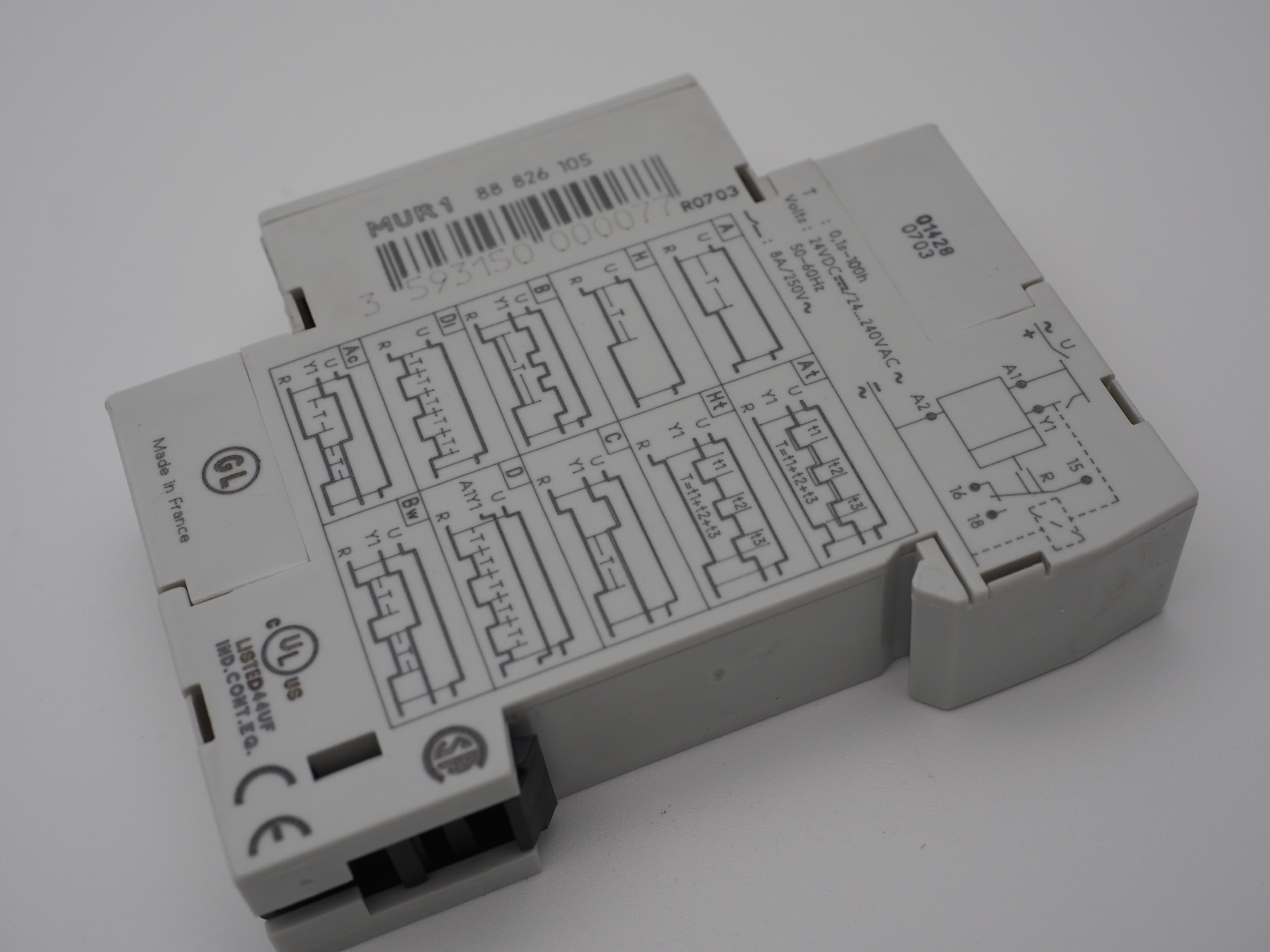 Zeitrelais Crouzet MUR1 88 826 105 mit Karton