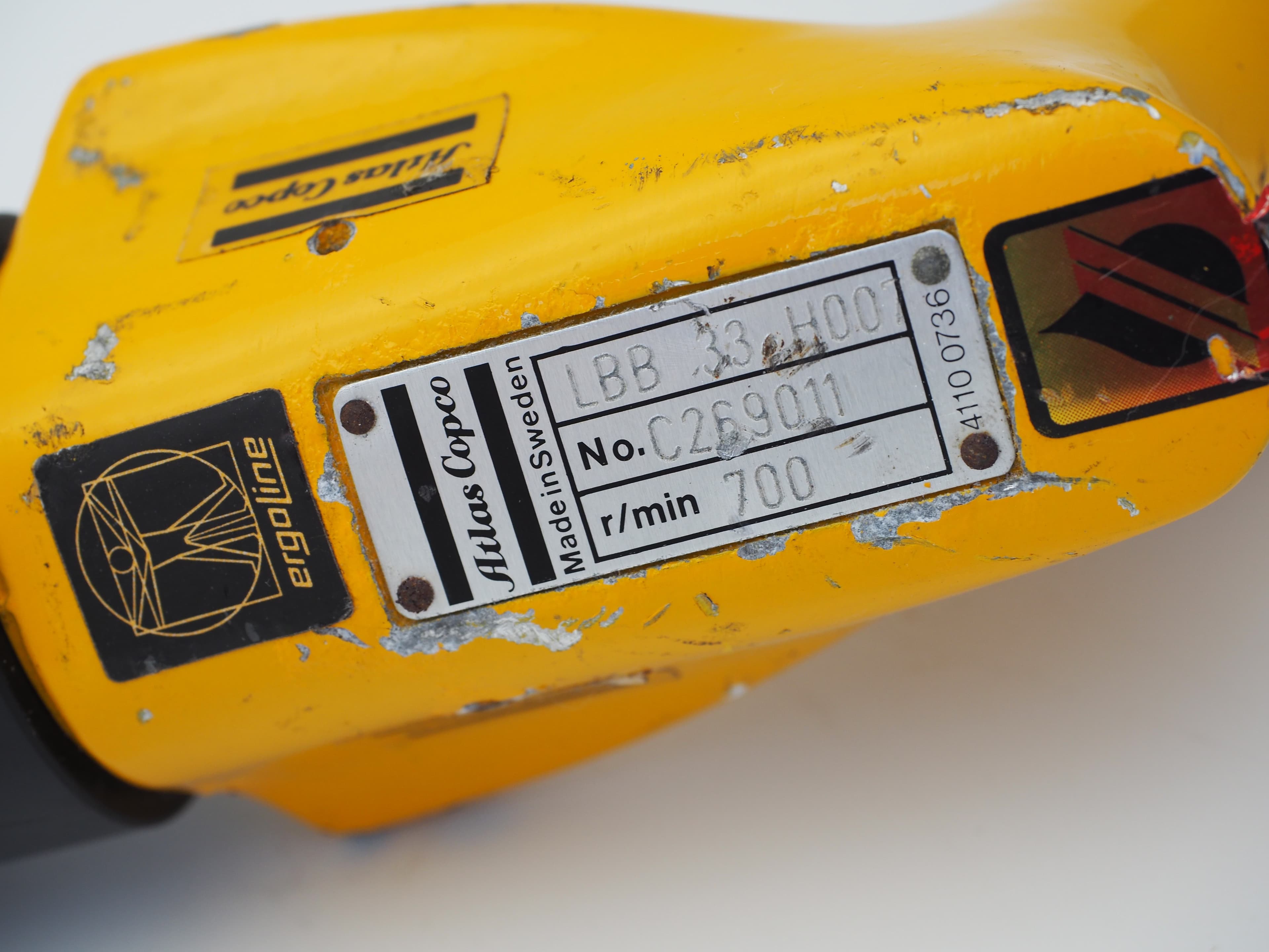Atlas Copco LBB 33 H007 Pneumatischer Schrauber 700 r/min Druckluft