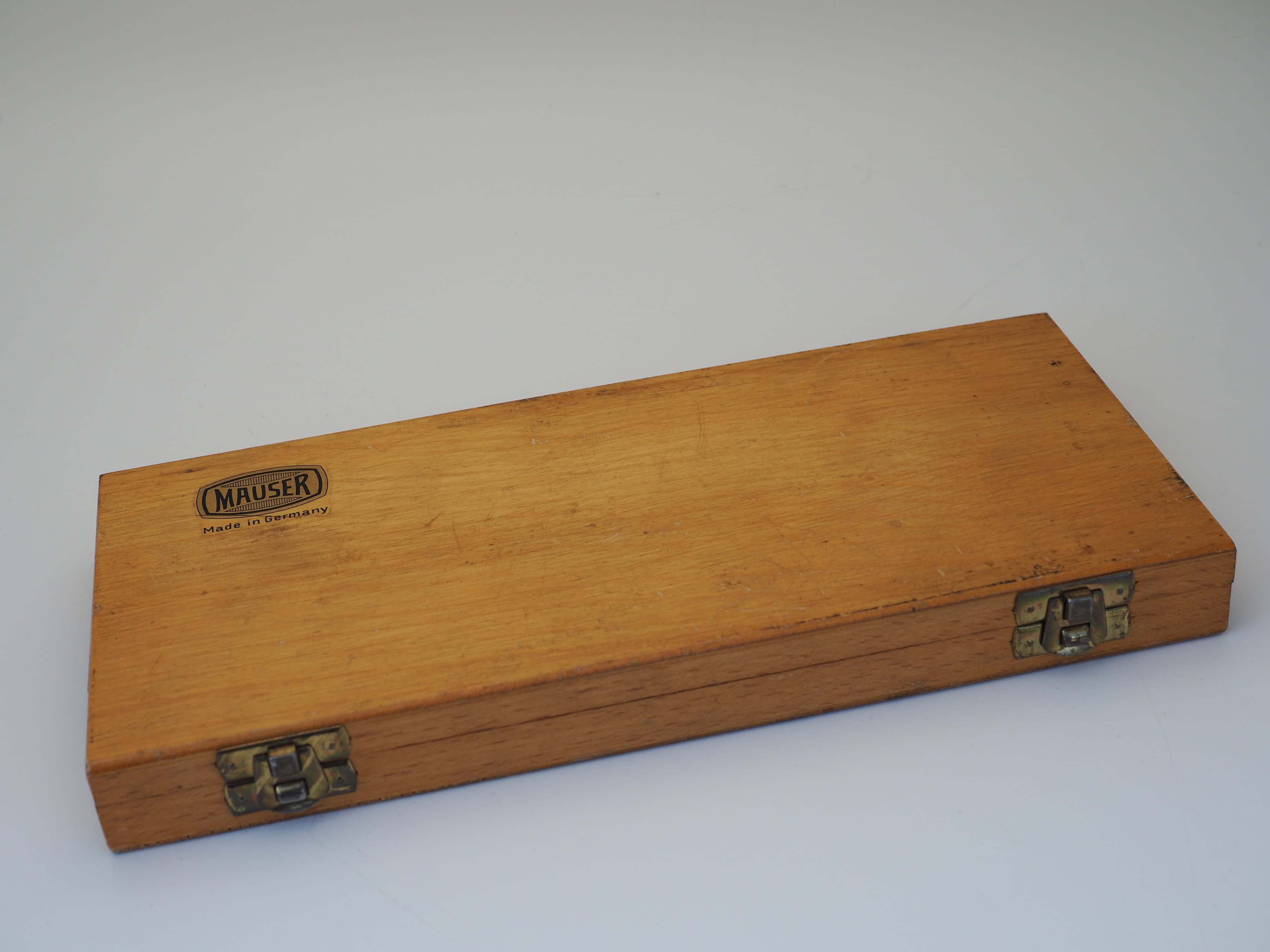 MAUSER Tiefenmikrometer-Satz 0–150 mm im Holzkoffer