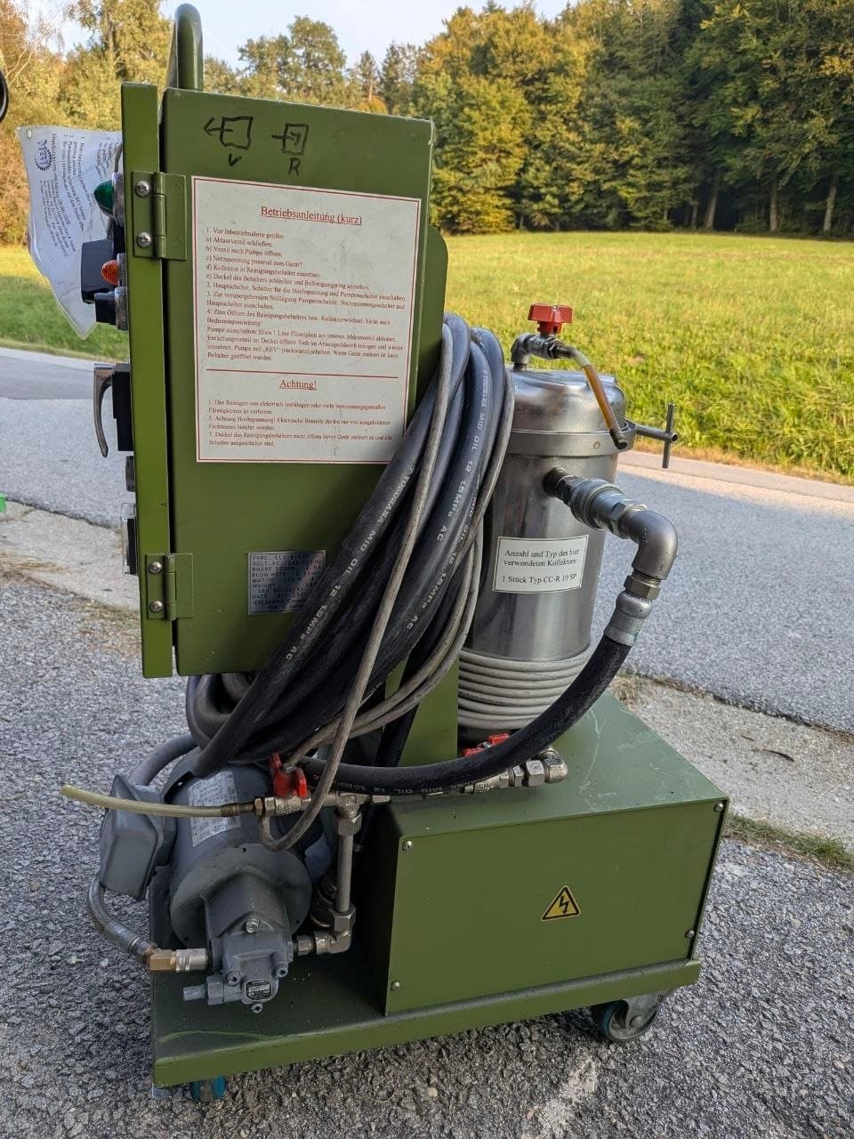 KLEENTEK ELC-R10SP mobiles Elektrofilter-/Reinigungsaggregat mit Kollektor CC-R 10 SP