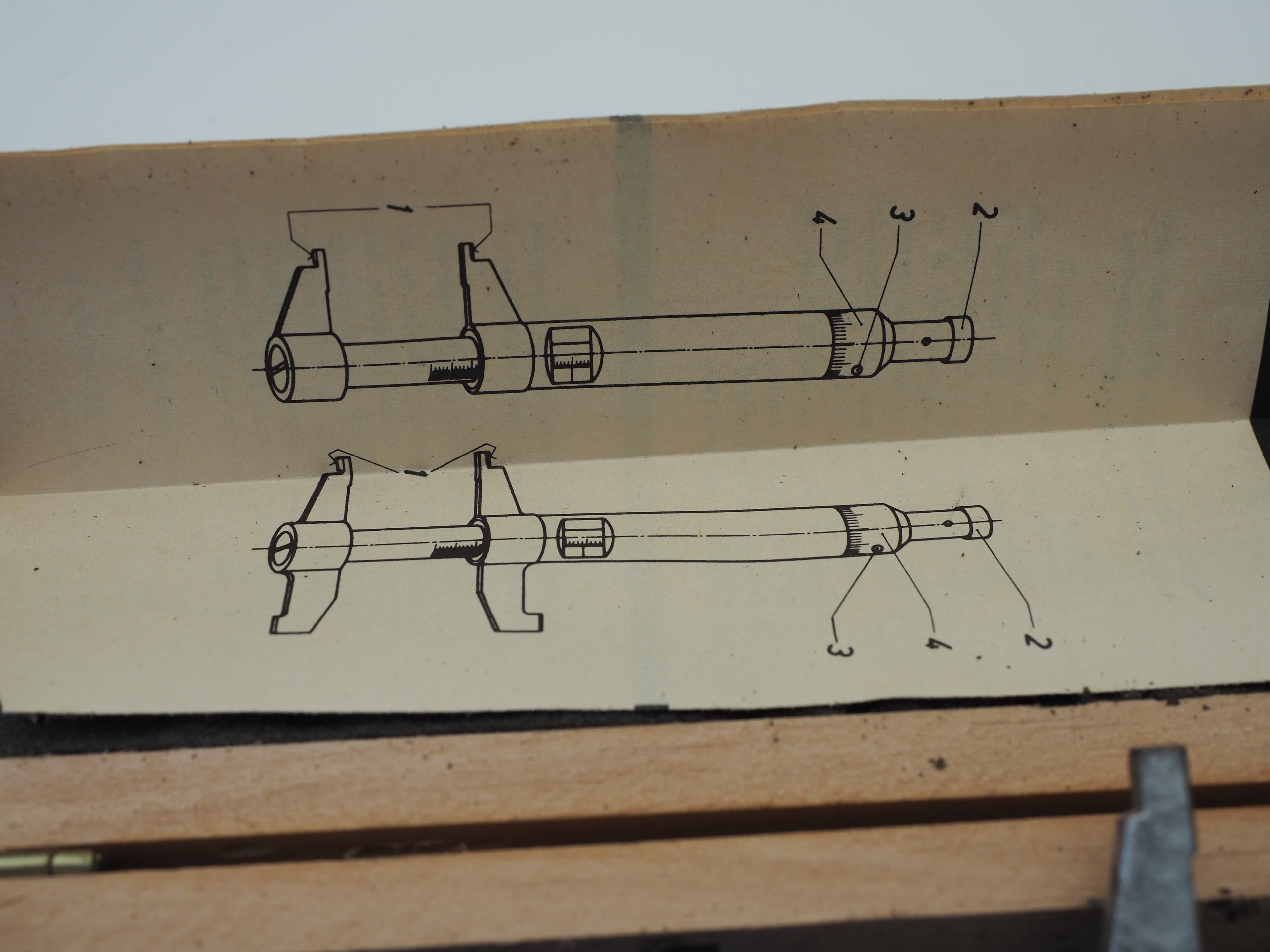 Hahn & Kolb Innenmessschraube Innenmikrometer 100–125 mm im Holzkasten