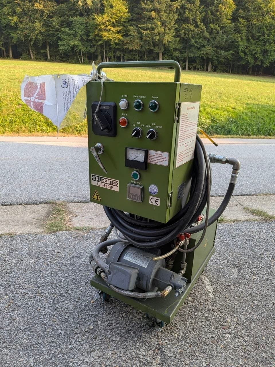 KLEENTEK ELC-R10SP mobiles Elektrofilter-/Reinigungsaggregat mit Kollektor CC-R 10 SP