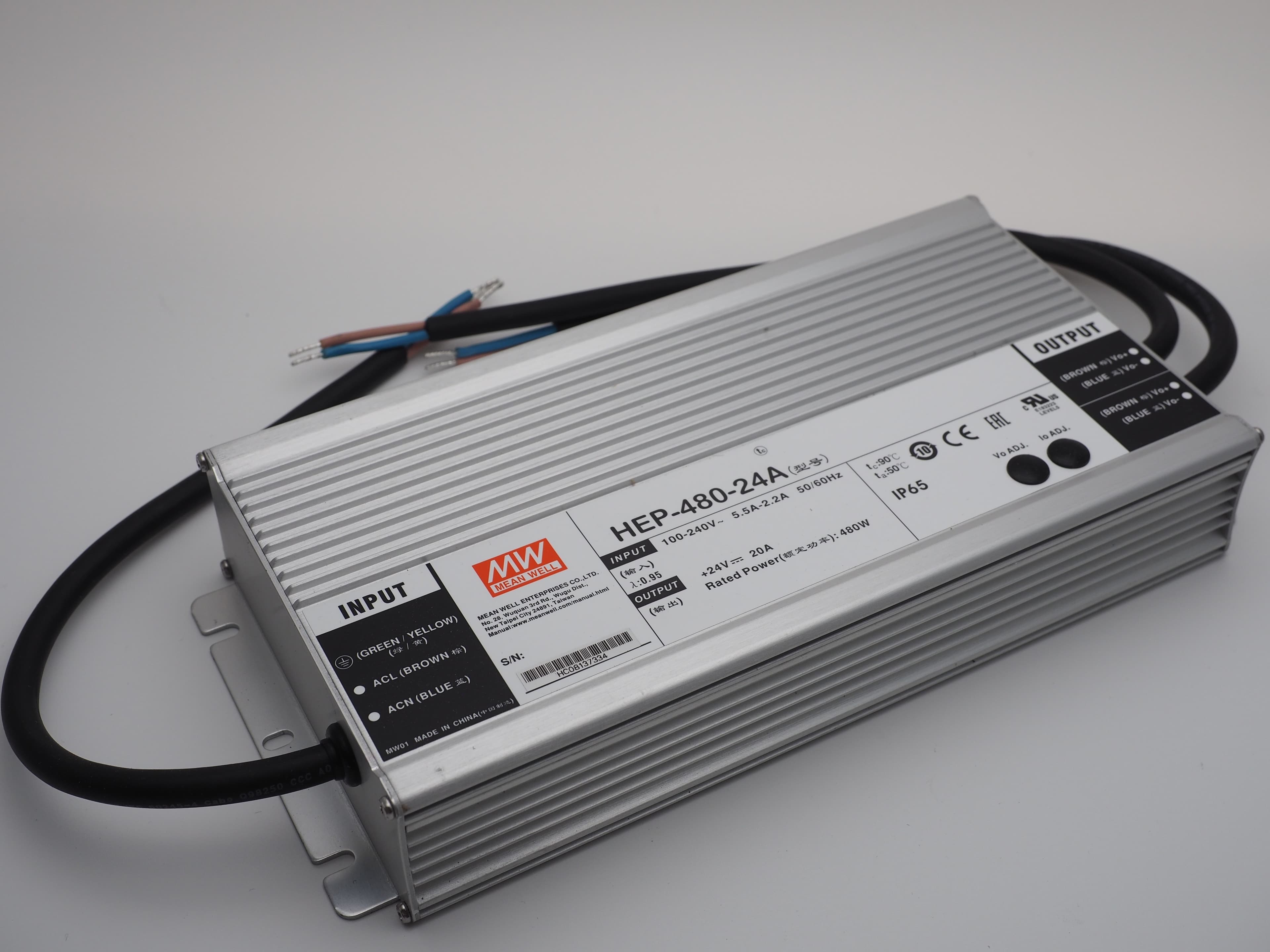 Mean Well Schaltnetzteil HEP-480-24A 24 V 20 A 480 W IP65